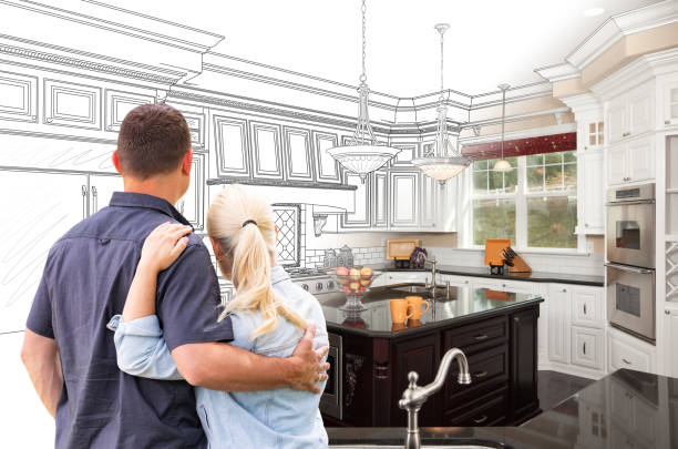 Custom kitchen cabinets installed in a Morristown home